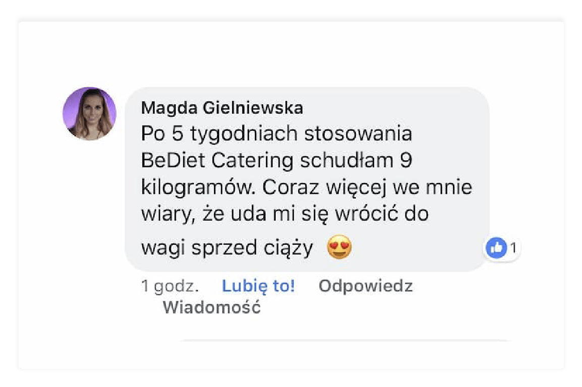 Opinia o stosowaniu diety - Magda